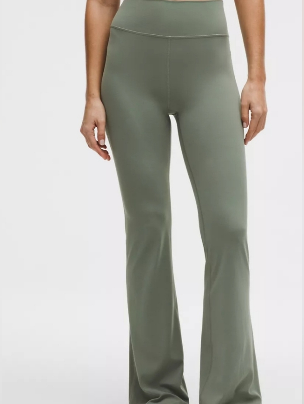 Lululemon Olive Green Flared Leggings